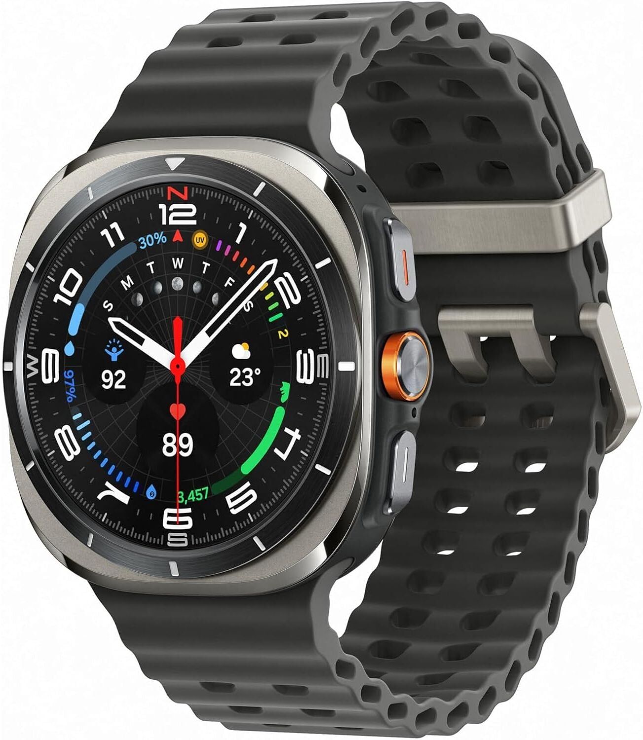 SAMSUNG Galaxy Watch Ultra LTE 47mm Titanium Silver – AI Smart Watch, New - Box Opened