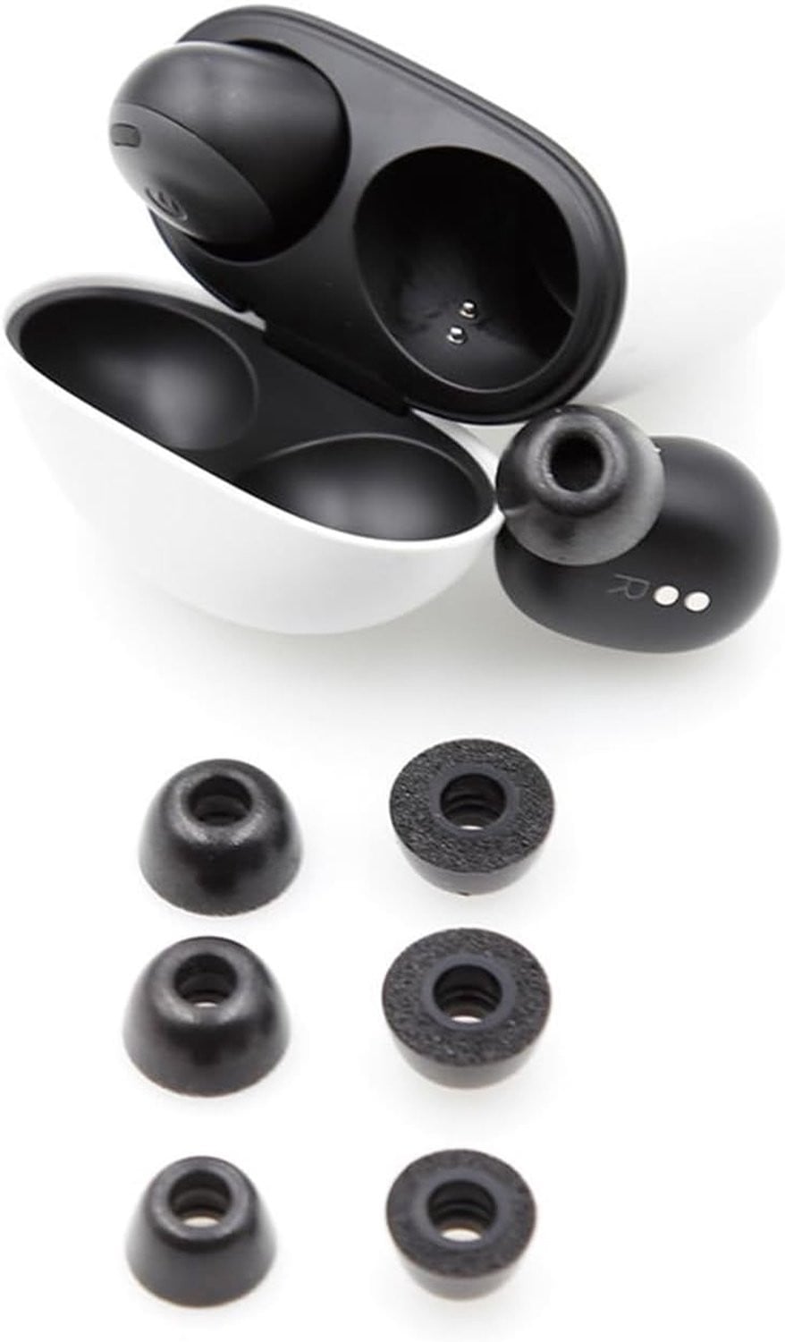 3 paar Memory Foam Oordopjes compatibel met Pixel Buds Pro, anti-slip vervangende oordopjes, S/M/L