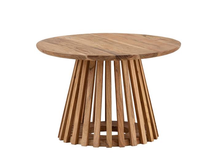 Livetastic Couchtisch, Akazie, Holz, Akazie, massiv, rund, Gittergestell, 60x40x60 cm, Wohnzimmer, Wohnzimmertische, Couchtische
