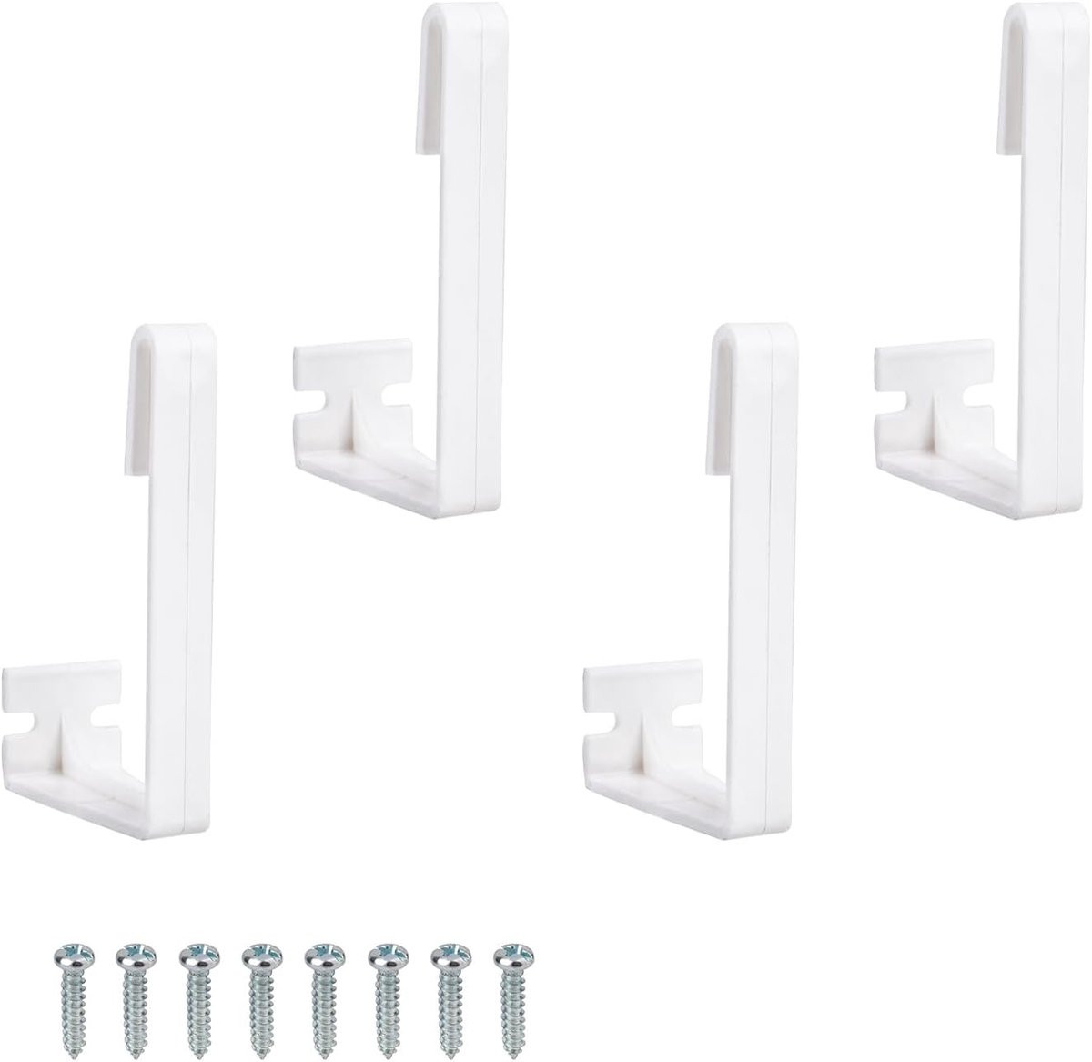 4 stuks Camper Gordijnrail Clips - Kunststof RV Gordijnbevestiging - Zijgordijnen Houder - Accessoires voor Binnen Raamgordijn - Installatie Hardware RV