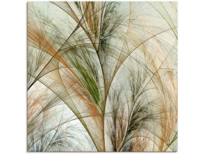 Leinwandbild ARTLAND Fraktales Gras IV , beige (farbe bild(er): naturfarben), B:30cm H:30cm, Bilder, Leinwandbild, auf Holzrahmen gespannt