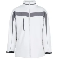 Softshelljacke "PLALINE" - XXL - weiß/zink
