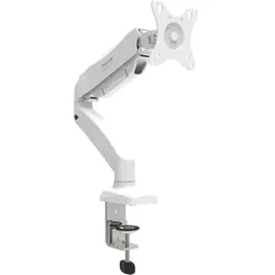 Port Designs Monitor Arm (Tisch, 32", 8 kg), Monitor Halterung, Weiss