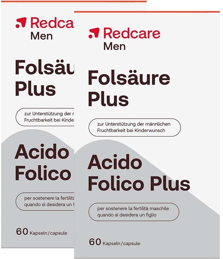 Redcare von Shop Apotheke 2x Folsäure Plus MEN RedCare 2x60 St Kapseln
