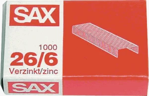 sax design Heftklammern 26/6, 1.000 St.