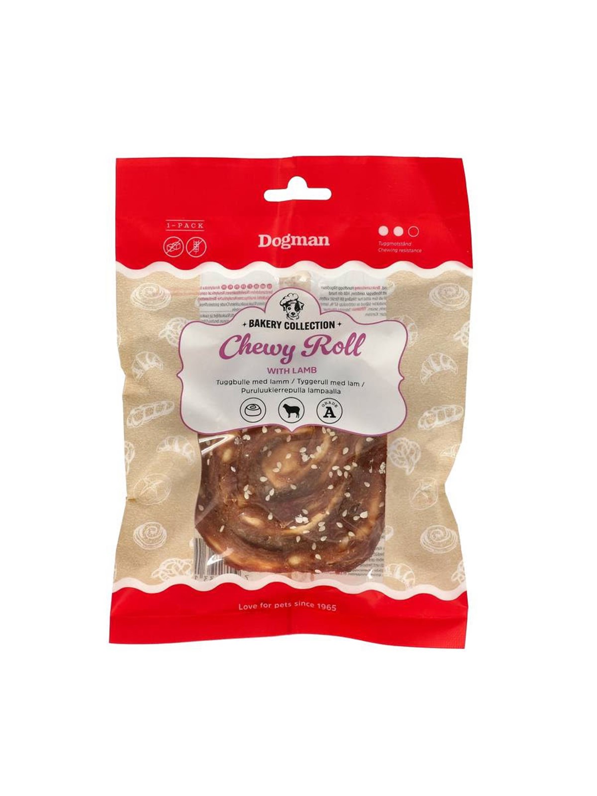 Dogman Bakery Collection Kaurolle mit Lamm 10cm