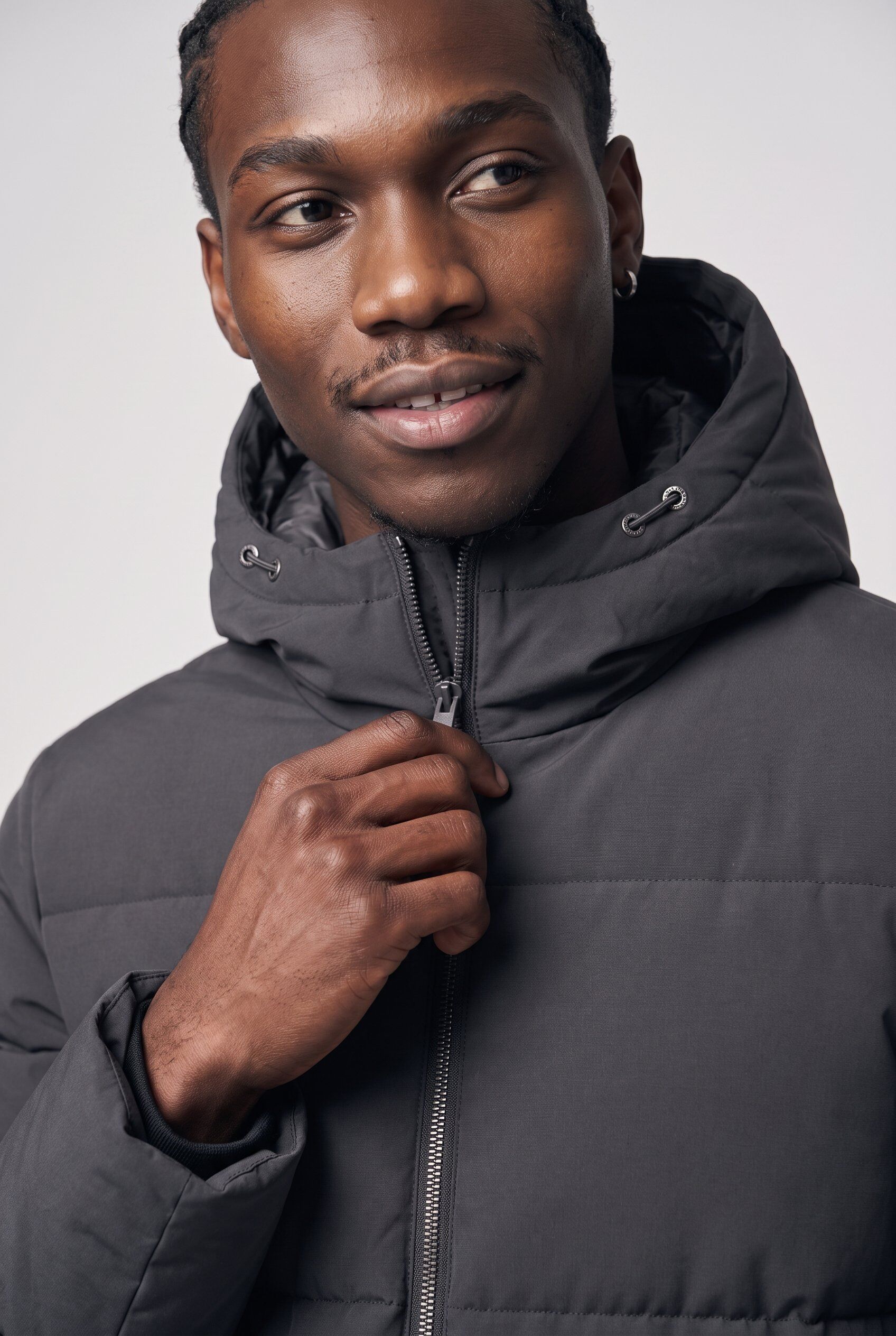 Steppjacke JACK & JONES "JJNEPTUNE PUFFER JACKET", Herren, Gr. L, grau (asphalt), Steppware, Obermaterial: 100% Polyester, unifarben, regular fit normal, ohne Ausschnitt, gerader Abschluss, Jacken Steppjacke, Kunstfaser, Steppware, Kapuze, regular fit asp