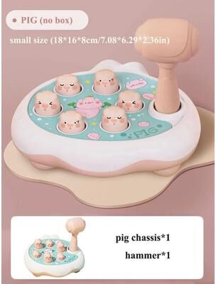 Uplifted Finds Montessori Learning Duck Hammer Game Educational Toy For Toddlers pig No Box