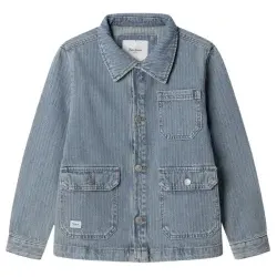Pepe Jeans für Jungen. PB4000032 Melbert Jacke blau (10años= 140cm), Lässig, Baumwolle, Denim, Kinderbekleidung
