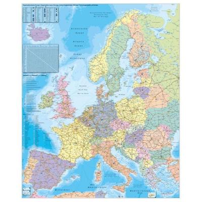 Europa Organisationskarte, Karte von Heinrich Stiefel, Stiefel Eurocart, 978-3-929627-56-5
