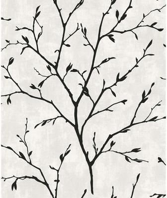 Seabrook Designs Avena Branches Nonwoven Unpasted Wallpaper