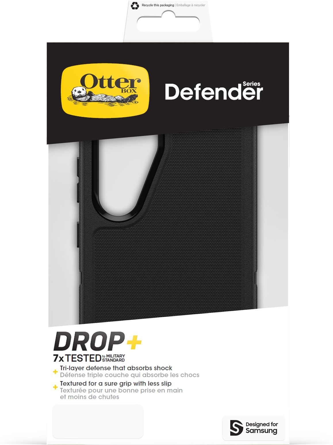 OTTERBOX Handyhülle "Defender für Samsung Galaxy S25", schwarz, Smartphones, Hüllen, Backcover, Schutzhülle, Handyschutzhülle, Case, Schutzcase, stoßfest, Handyhülle