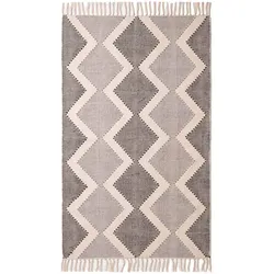HANDWEBTEPPICH Malmö geometrisch gemustert 120/170 cm