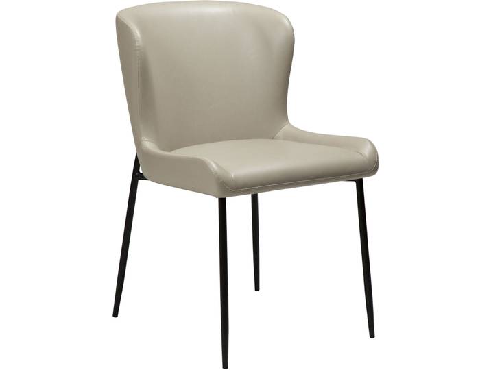 DAN-FORM Stuhl 2er-Set Glamorous beige Kunstleder