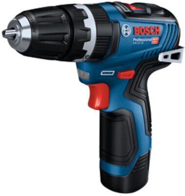 Perceuse à percussion BOSCH GSB 12V-35 : 2 x batterie GBA 12V 3.0Ah, chargeur rapide, L-BOXX (06019J9000)
