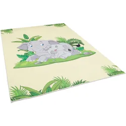 Pergamon, Kinderteppich, Luxus Super Soft Kinder Fellteppich Plush Kids Elefant (200 x 140 cm)