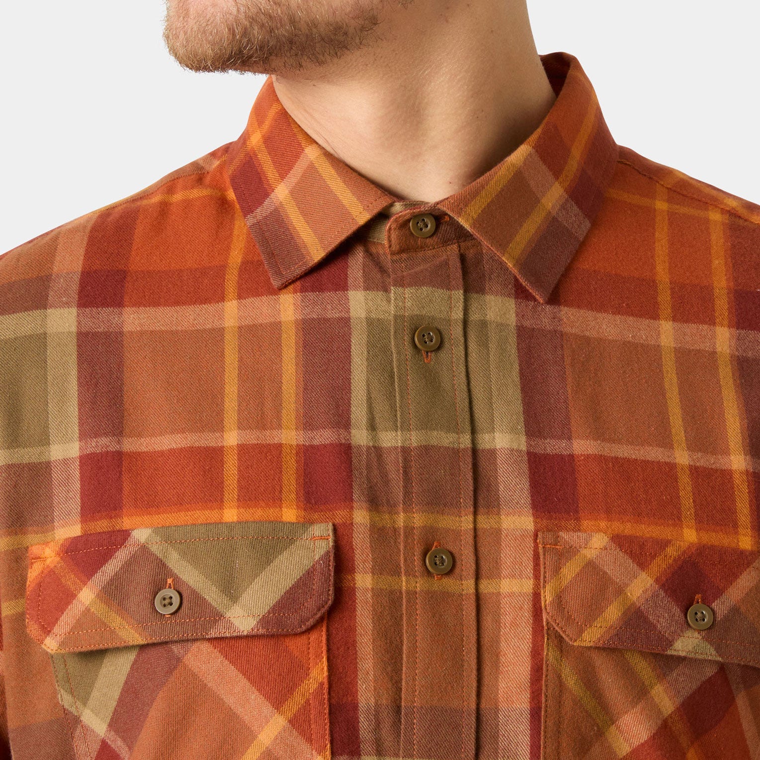 Helly Hansen Men's Lokka Flannel Shirt - Brown - M