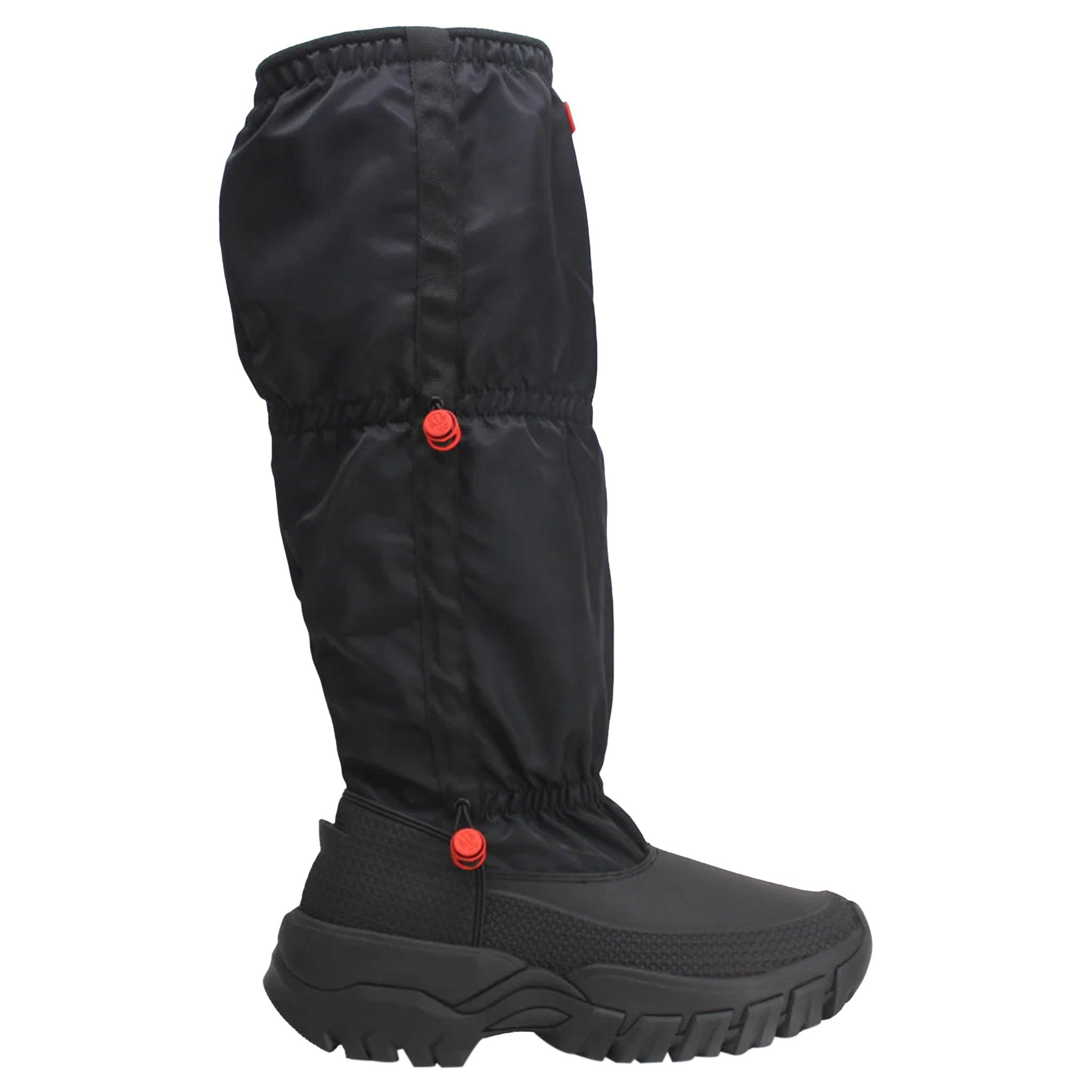 Hunter Wanderer Tall Damen-Schneestiefel in Schwarz