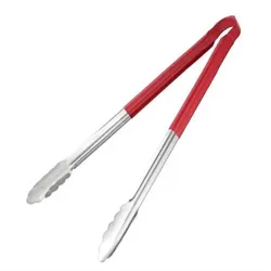 Equipementpro Servierzange aus rotem Edelstahl – L 405 mm – Equipmentpro
