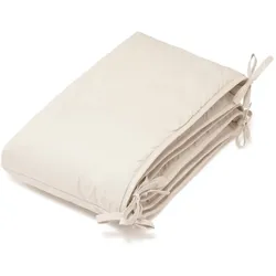 Copenhagen Studios, Babynest, Vanilla - Bed Bumper Crib - Oyster Grey - 25x260 cm