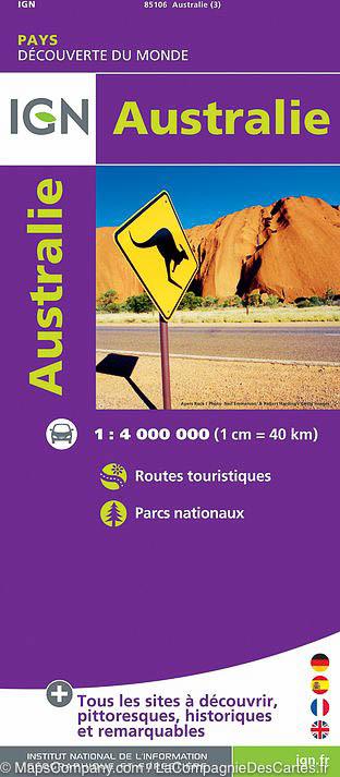 Carte routière - Australie   IGN