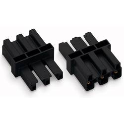WAGO 770-653 Netz-Zwischenkupplung Netz-Stecker - Netz-Buchse Gesamtpolzahl: 3 Weiß 100 St.