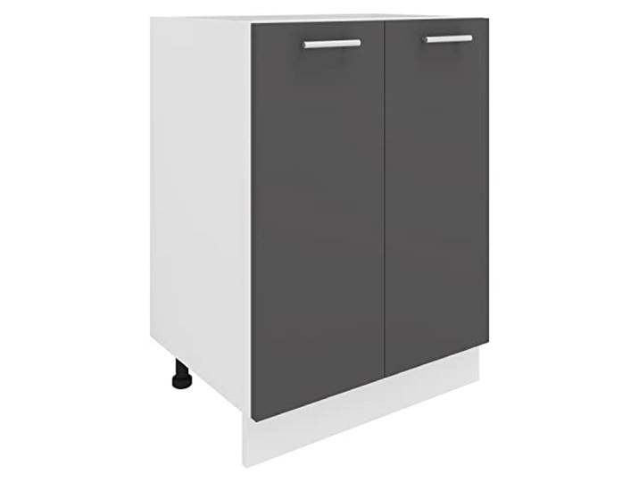 VCM onderkast, 2 deuren, houtmateriaal, wit/antraciet, one-size