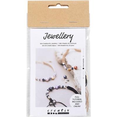 Creativ Company DIY Sets Beads Mini Kreativ Set Schmuck, Armband mit Verschluss, Kreativ Box