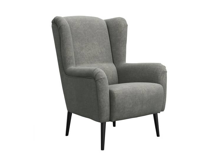 Ohrensessel Canto Stoffbezug Grau ca. 81 x 100 x 97 cm