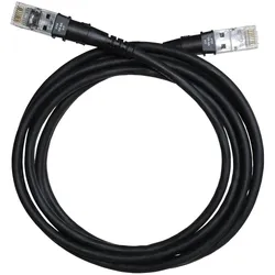 PatchSee Patchkabel ThinPATCH Cat 6A, U/FTP, 0.15 m, Schwarz 10 Stück (U/FTP, CAT6a, 0.15 m), Netzwerkkabel