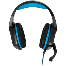 Yenkee Guerrilla schwarz-blau / Kopfhörer mit Mikrofon / Klinke 3,5 mm / 2,1 m (Kabelgebunden), Kopfhörer, Blau, Schwarz