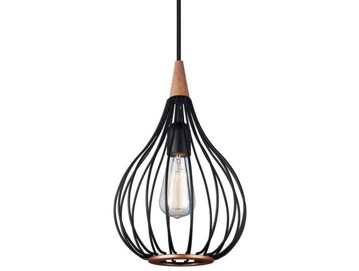 Drops Hanglamp Ø23 Black/Dark Wood- Halo Design - Eetkamer - Metaal