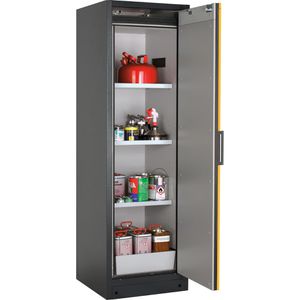 asecos Gefahrstoffschrank Q-Classic 90, 33407, mit 3 Fachböden, Feuerwiderstand Typ 90, gelb, (B/H/T) 59,9 x 196 x 62cm