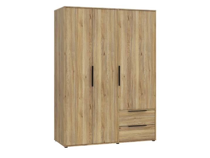 Armoire 3 portes 2 tiroirs Orkney Chene - Basika