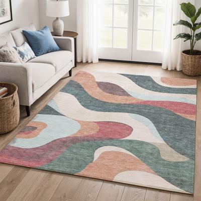 Addison Rugs Premium Washable Super Soft Abstract Morgan Mayfield Rug