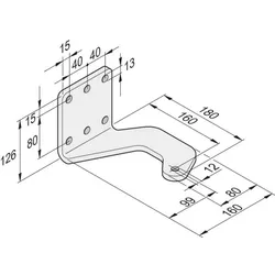 Sommer Torpfostenbeschlag 100/160 L für Twist XL
