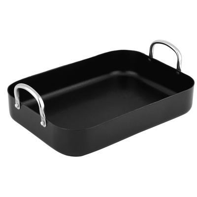 Bräter CS KOCH-SYSTEME "Solaris", silber (schwarz, silberfarben), B:25cm L:35cm, Töpfe