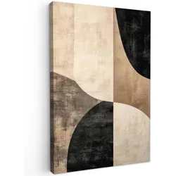 LEINWANDBILD Abstrakt - Flugzeuge - Schwarz - Rund Wanddeko 40x60 cm