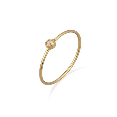 Silberring ELLI "Ring Stacking Kristalle 925 Silber Vergoldet" Gr. 58, gold, Fingerringe, Damen, 58, Silber 925 (Sterlingsilber), Silberring