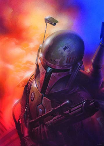 Komar Wandafbeelding Star Wars Classic Mandalorian Kunstdruk Breedte: 50 cm, Hoogte: 70 cm