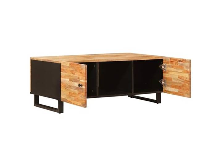 IBUQDDV Couchtisch Braun 100 x 54 x 40 cm Massivholz Mango Massives Mangoholz, rechteckige Form, warme braune Oberfläche, robuste Bauweise, pflegeleicht