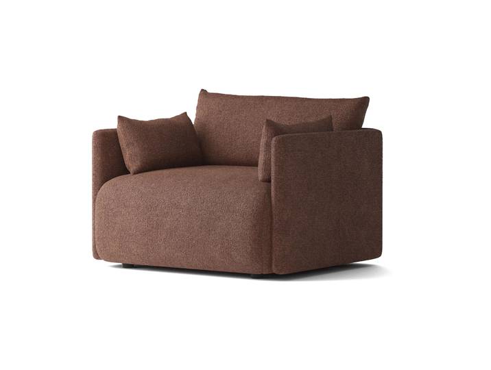 Audo Copenhagen Fauteuil Offset Audo Bouclé 08 Bordeaux