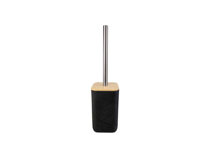 Kleine Wolke Wc-Bürstengarnitur, Schwarz, Metall, 9.2x36x9.2 cm, Bürstenkopf abnehmbar, Bürstenkopf austauschbar, Badezimmer, WC Ausstattung, WC Bürstengarnitur