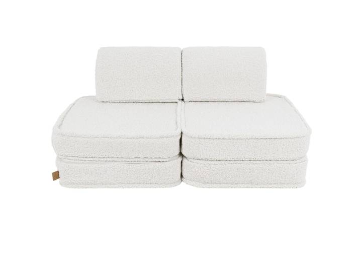 Canapé modulable enfant en peluche 4 pcs