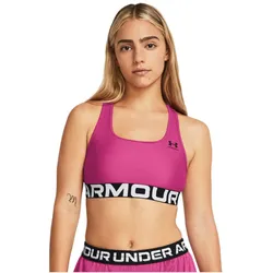 UNDER ARMOUR HeatGear Armour Mid Support Sport-BH Damen 686 - astro pink/black XS