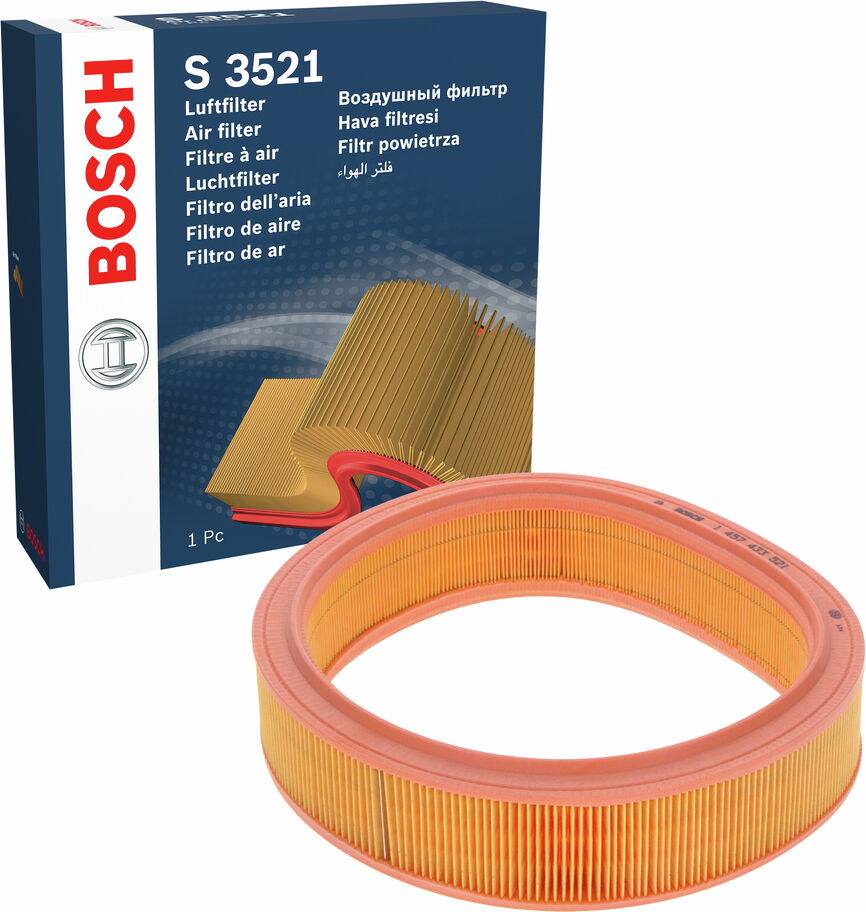 Bosch Luftfilter 1 457 433 521 Filtereinsatz 67mm Für Lancia