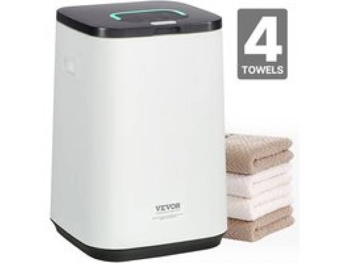 VEVOR 20L großer Handtuchwärmer-Eimer, Handtuchwärmer mit LED-Bildschirm und U-förmiger Kontrollleuchte, intelligenter Handtuchwärmer mit einstellbarem Timer für Badezimmer, Bademantel, Decke und Pyjama, automatische Abschaltung, weiß