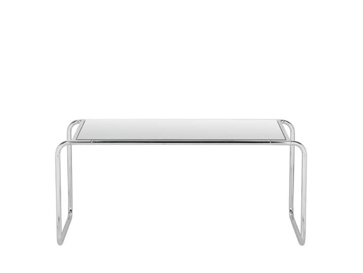 Drawer Table basse en miroir pieds chrome L80cm- RIKA Transparent
