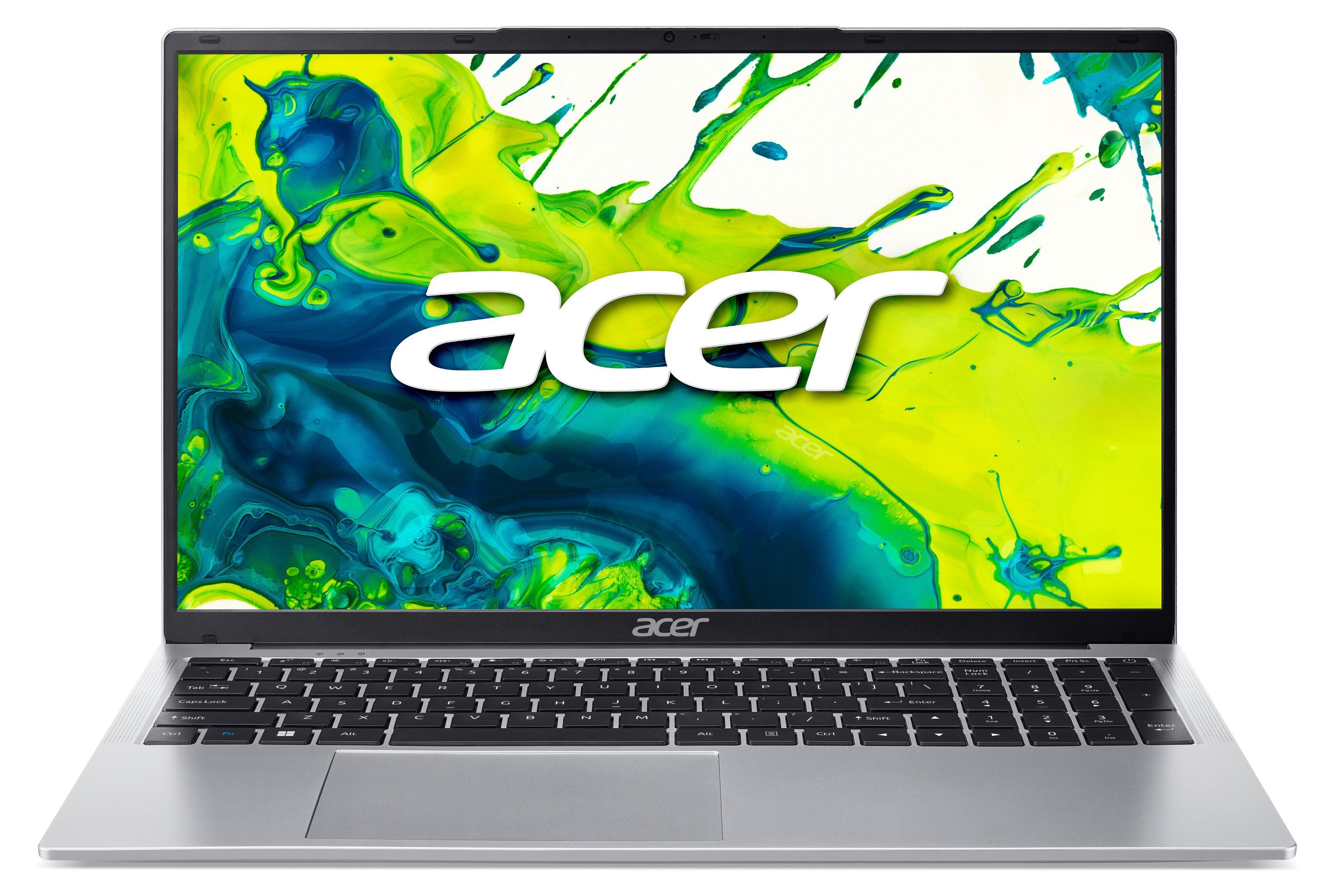 ACER Aspire Lite 17, Light Silver, 17,3 Zoll, Full HD, Intel Core 3 N355, 8 GB, 512 GB SSD, Intel Grafik Notebook