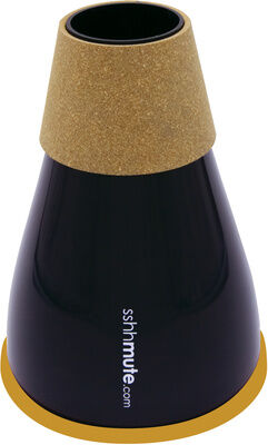 sshhmute Practice Mute Bass Trombone GD Black